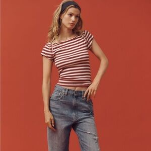 NWT Anthropologie Short-sleeve Retro Tee